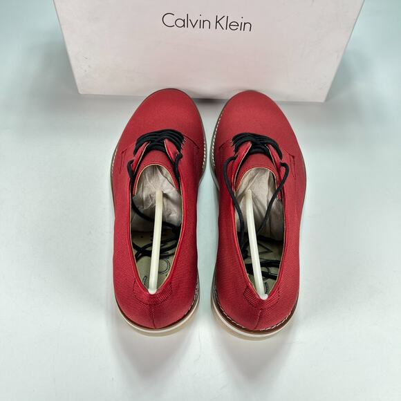 Calvin Klein Aggussie Nylon Brick Red Casual Oxford Dress Shoes Men\'s Size 9M main image 6